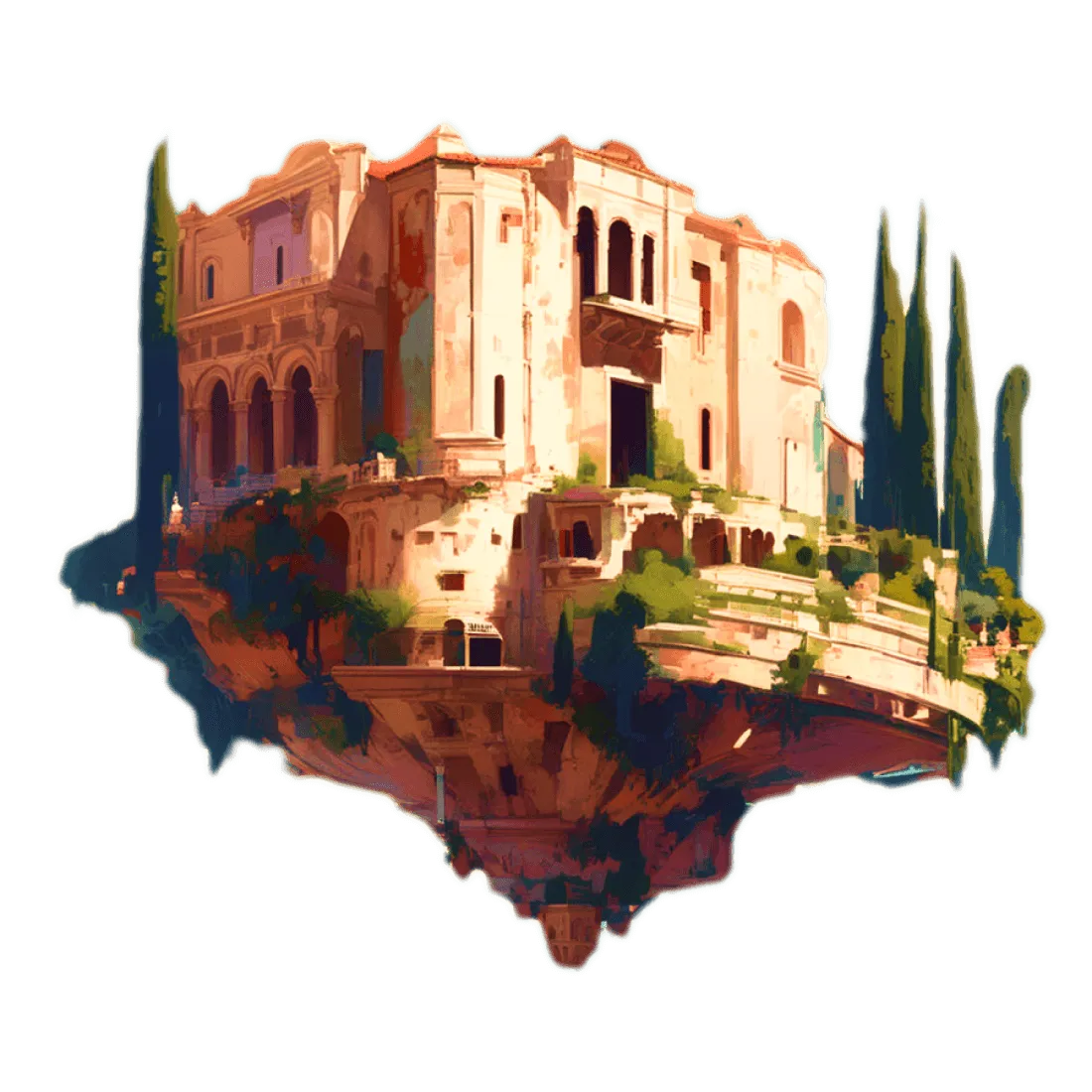 The floating village of Esmeralda — artwork